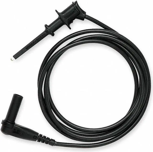 Main image of POMONA 6244-48-0 Mini Hook Test Lead,48 In. L,Black