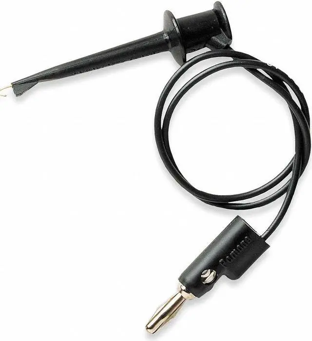 Main image of POMONA ELECTRONICS 3782-60-0 Mini Hook Test Lead, 60 in, PVC, Black