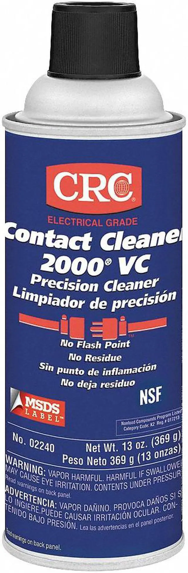 Main image of CRC 02240 Contact Cleaner, Aerosol Spray Can, 13 oz, Liquid