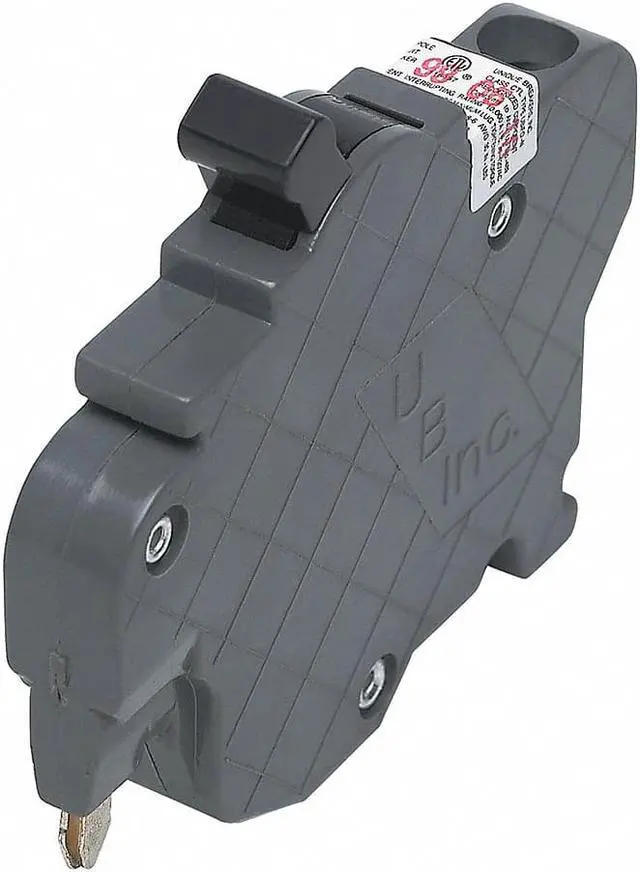 Alt view image 3 of 3 - FEDERAL PACIFIC UBIF015N Miniature Circuit Breaker, UBIF Series, 15A, 1 Pole,