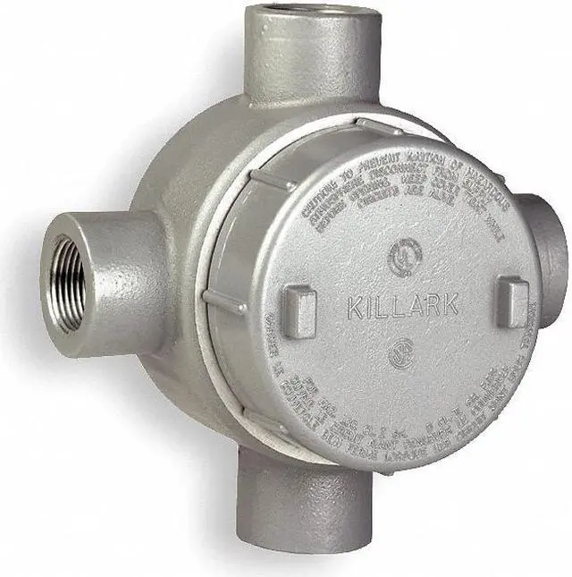 Main image of Hubbell Killark Conduit Outlet Body,Iron,X,3/4 In.  GECXT-2M