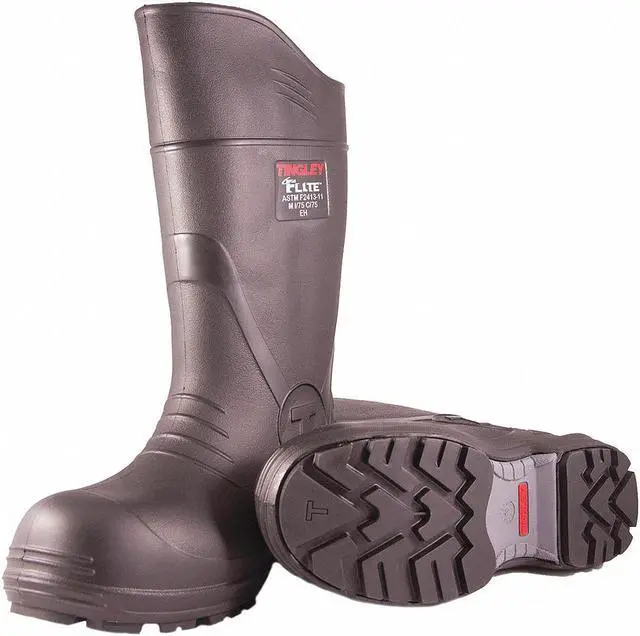 Alt view image 3 of 3 - TINGLEY 27251 Men's Flite Tall Rubber Boots, Composite Toe, 15" Height, Black,
