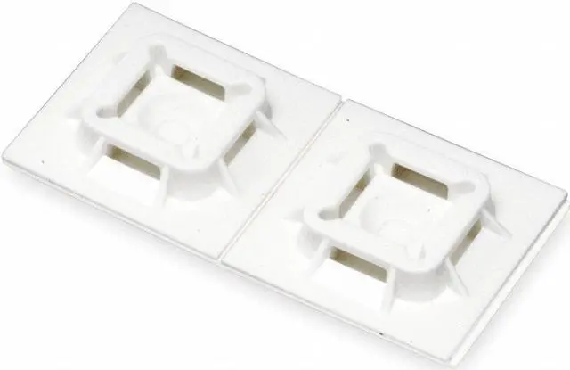 Alt view image 3 of 4 - PANDUIT SGABM25-A-C Cable Tie Mounting Pad,4-Way,Natrl,PK100