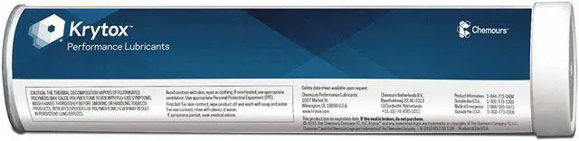 Alt view image 2 of 2 - KRYTOX GPL-225 0.8kg White Moisture-Resistant Bearing Grease Cartridge