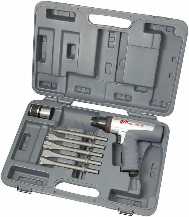Alt view image 5 of 11 - Ingersoll Rand 122MAXK - Vibration Reduced Short Barrel Air Hammer w/ 5 Chisels