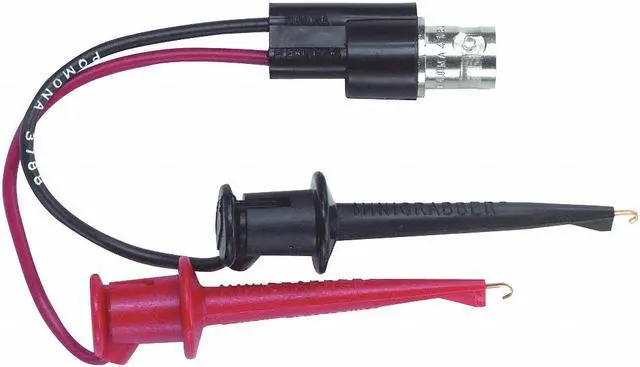 Alt view image 2 of 3 - POMONA ELECTRONICS 3788 Test Clip Lead, BNC Female to Alligator Clip, 5-1/2",