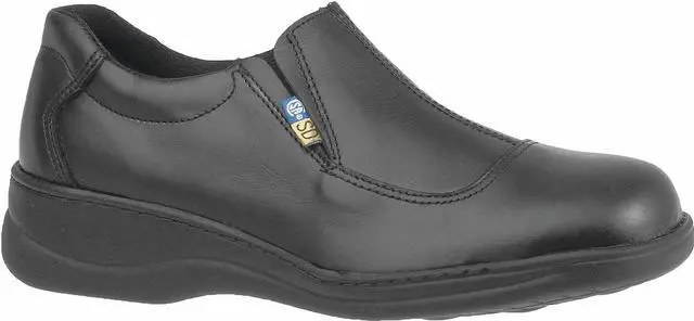 Main image of MELLOW WALK 4085 0.5E Size 10-1/2 Women's Loafer Shoe Steel Work Shoe, Black