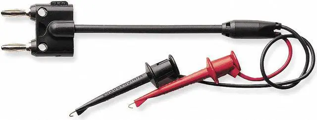 Main image of POMONA 3786-C-36 Mini Hook Test Lead,36 In. L,Black/Red