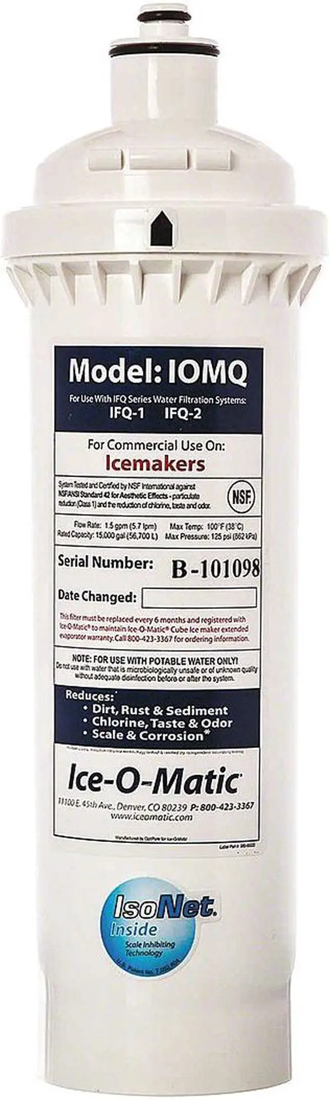 Alt view image 3 of 4 - Ice-O-Matic ICE-O-MATIC-IOMQ Ice Maker Water Filter Cartridge Replacement