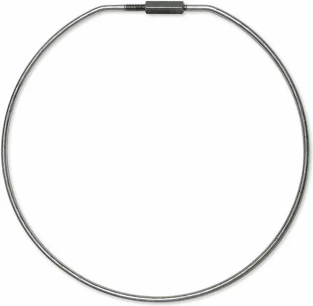 Main image of LUCKY LINE 79111 Split Key Ring, Gray, Steel, Threaded, Galvanized