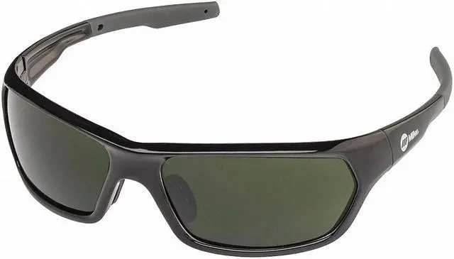 Alt view image 4 of 6 - Miller 272205 Slag Safety Glasses, #5 Shade Lens, Black Frame