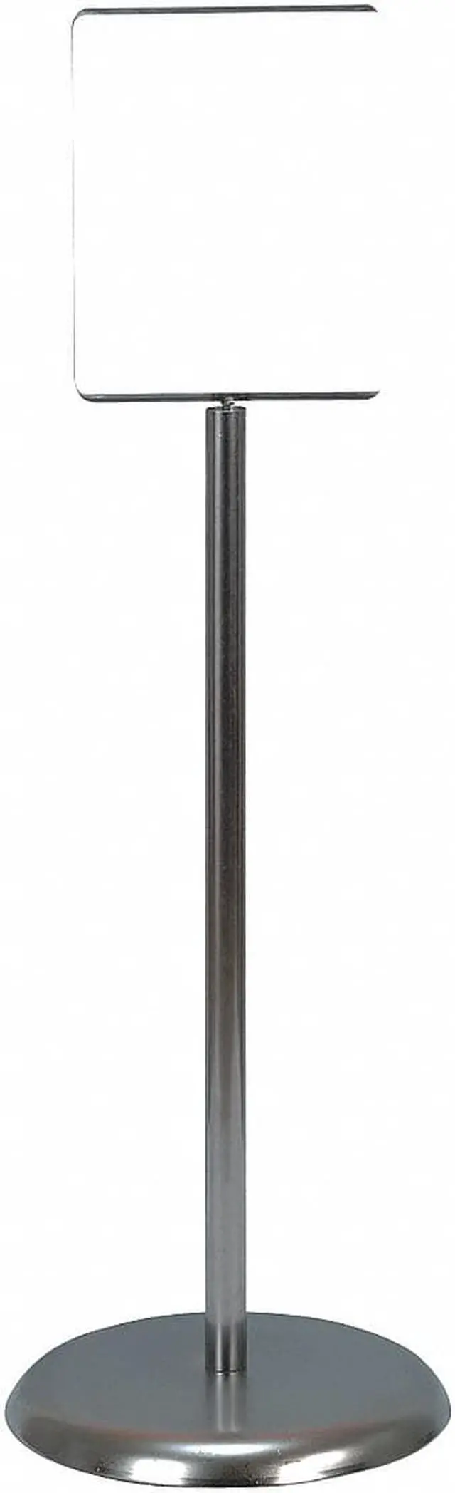 Main image of ZORO SELECT UVPSH81 Sign Holder, Ped, 8-1/2x11, Metal, Chrome