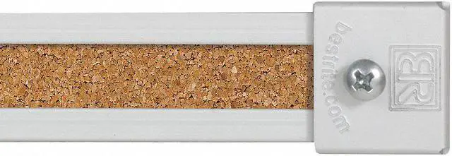 Alt view image 5 of 8 - BEST-RITE 522D Map Rail,Cork,48 In Wide,PK7