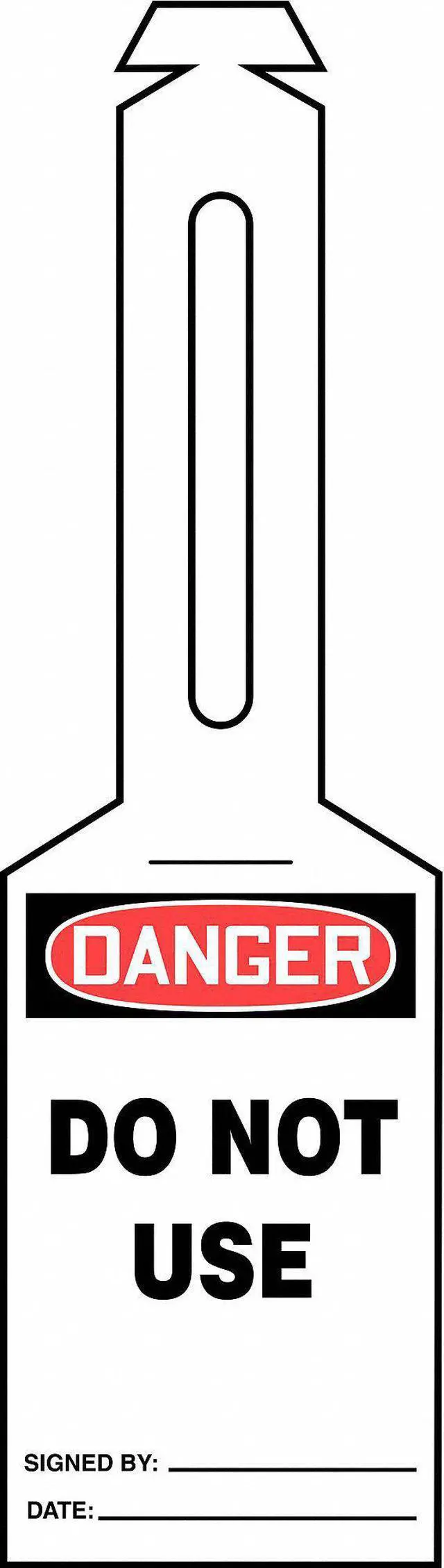 Alt view image 2 of 2 - ACCUFORM TAL306 Loop n Strap Danger Tag,5.25 x3.25,PK25