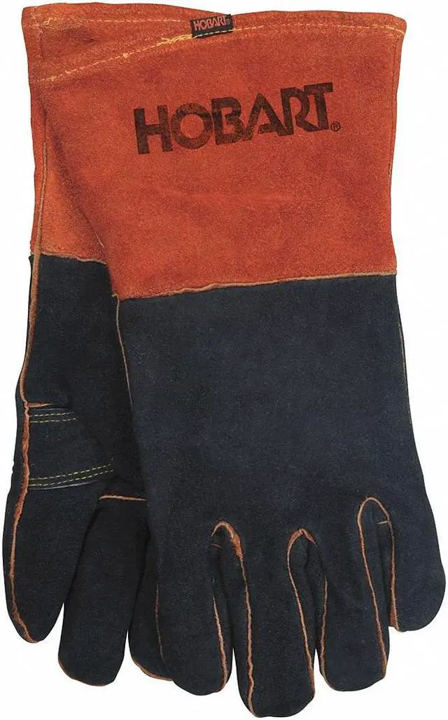 Alt view image 2 of 3 - HOBART 770439 MIG Welding Gloves, Cowhide Palm, XL, PR