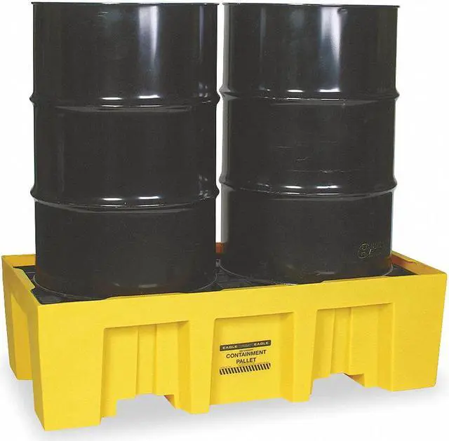 Alt view image 2 of 6 - EAGLE MFG 1620 Spill Pallet, 66 gal Spill Capacity, 2 Drums, 4,000 lb Load