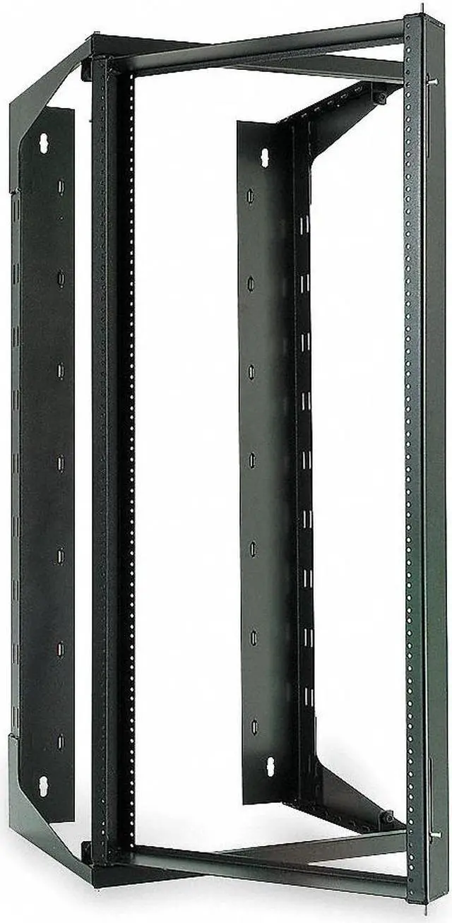 Alt view image 2 of 4 - HUBBELL PREMISE WIRING HPWWMR24 Swing Frame,24 in H,18 in D,20.7in W,Blk