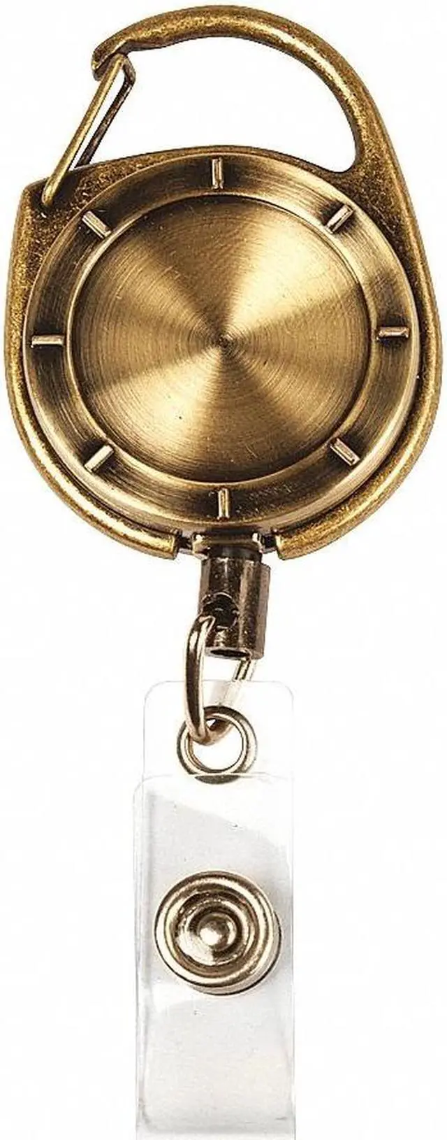 Alt view image 2 of 2 - MYID 038945 ID Card Retractor,Reel,23 in. L,Brass