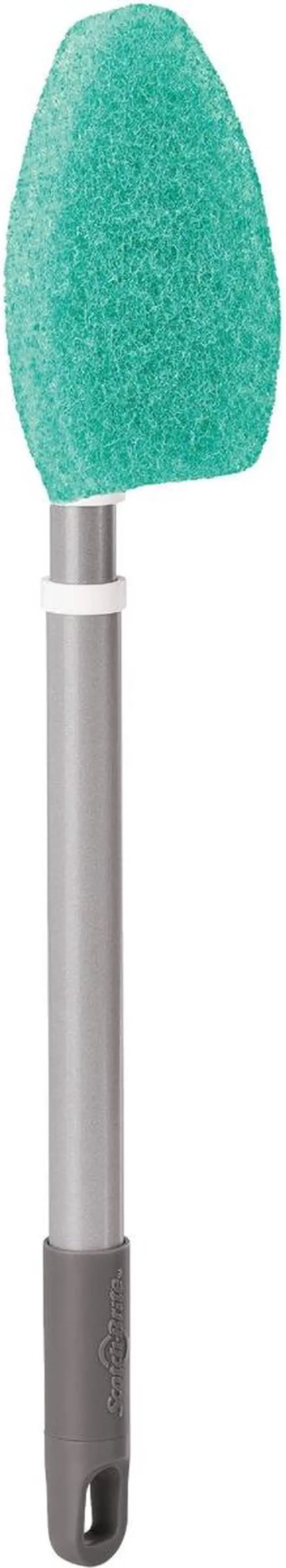 Alt view image 5 of 5 - 3M Scotch-Gard Long Handled Shower & Bath Scrubber with Handle 549X-4