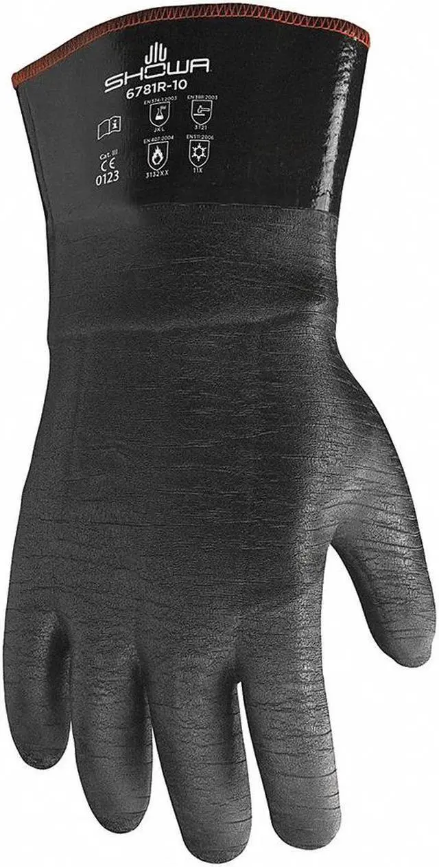 Main image of Best Chemical Resistant Glove, 12" L, Sz L, PR Black   6781R