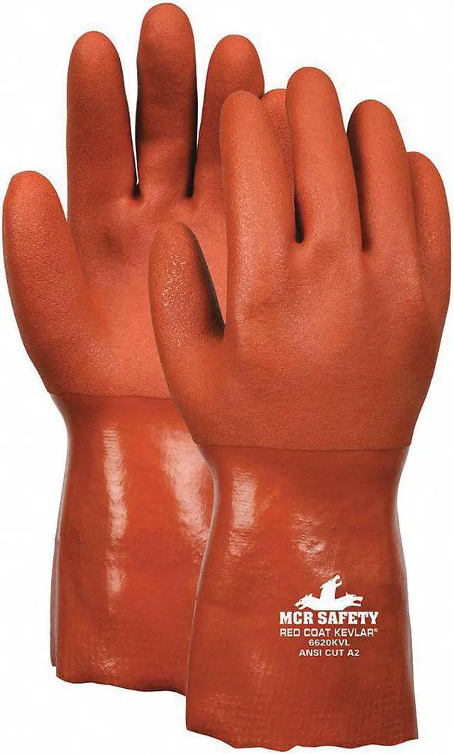 Main image of Mcr Safety Chemical Gloves,L,12 in. L,Sandy,PK12 HAWA 6620KVL