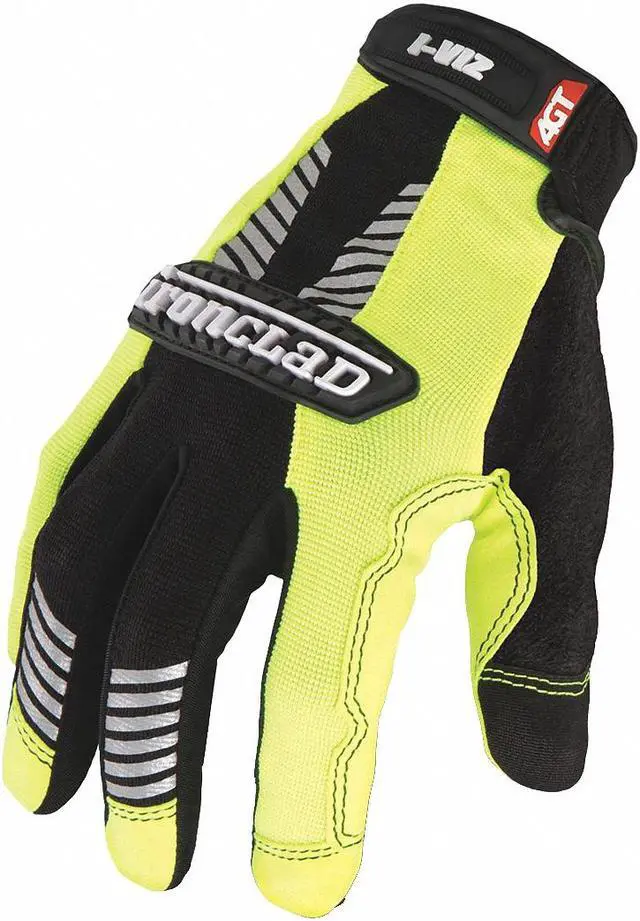 Alt view image 3 of 5 - IRONCLAD PERFORMANCE WEAR IVG2-06-XXL I-Viz(R) Hi-Vis Mechanics Gloves,