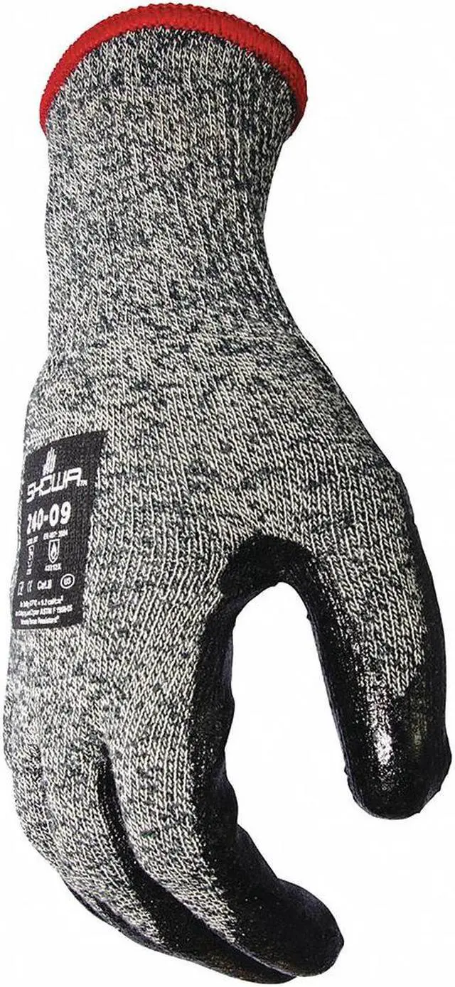 Alt view image 2 of 2 - SHOWA 240-07 Arc Flash Gloves,Neoprene,S,Blk/Gray,PR