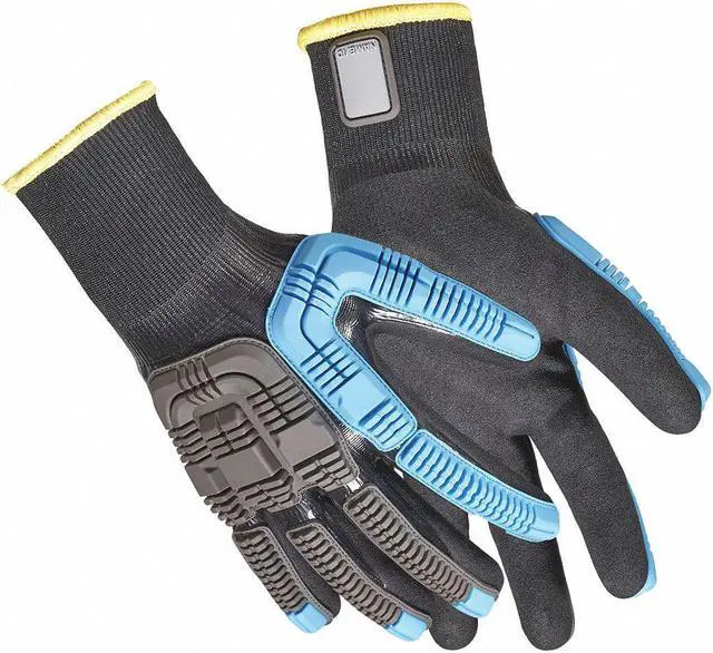 Main image of HONEYWELL 41-4438BL/8M Knit Gloves, Cut Level A4 ,Double Dipped ,Nitrile ,Sandy