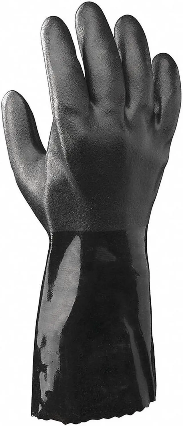 Main image of SHOWA 660ESDL-09.EU 660 ESD Chemical Resistant Gloves, PVC, 12 1/2 in L, 51.18