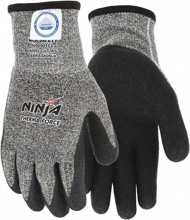 Main image of Mcr Safety Cut Resistant Gloves,A5,2XL,Blk/Gray,PR  N9690TCXXL