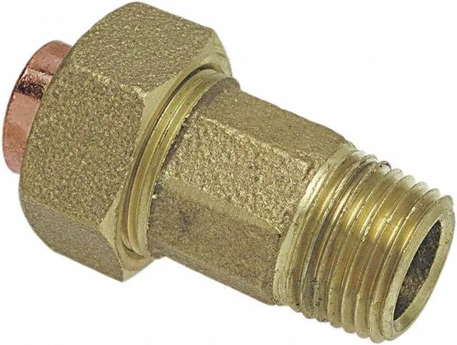 Alt view image 2 of 2 - NIBCO 7334-LF 3/8 Union,Low-Lead Cast Bronze,C x MNPT