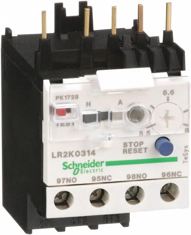 Alt view image 3 of 3 - SCHNEIDER ELECTRIC LR2K0314 Ovrload Rely,5.50 to 8A,Class 10,NEMA 10