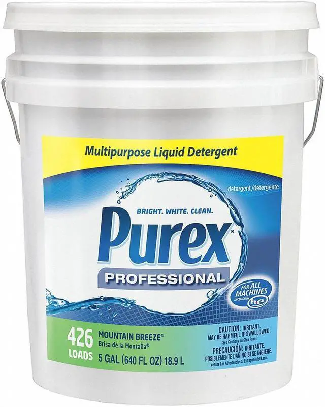 Alt view image 9 of 13 - Purex Concentrate Liquid Laundry Detergent Mountain Breeze 5 gal. Pail 06354