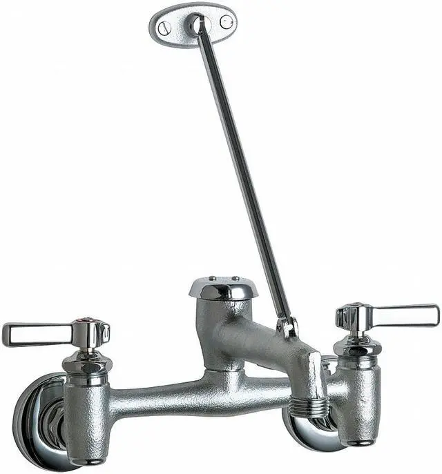 Main image of Straight Service Sink Faucet,  Lever Faucet Handle Type,  12.00 gpm,  Chrome