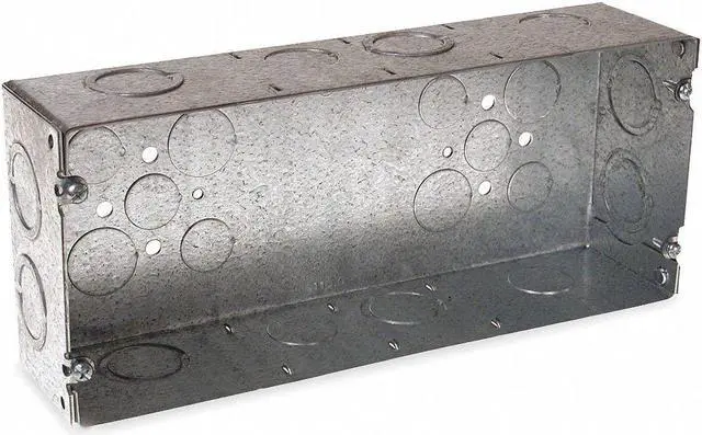 Main image of RACO 943 Electrical Box, 110 cu in, Gang Box Type, 4 Gangs, Galvanized Steel,