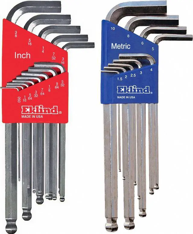 Main image of Eklind Ball Hex Key Set,Bright-Ball,Combo Pack  13322