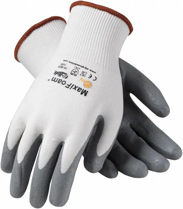 Main image of PIP 34-800/M Coated Gloves, Foam Nitrile, Foam, Palm, 2 Abrasion Level,