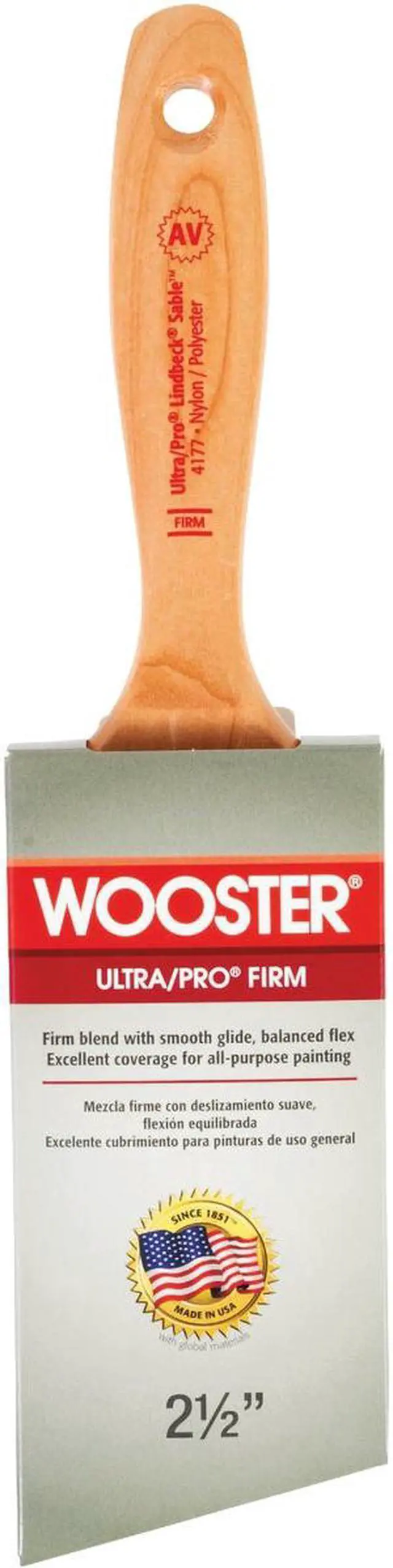 Main image of Wooster Ultra/Pro Firm 2-1/2 In. Angle Varnish Paint Brush 4177-2 1/2