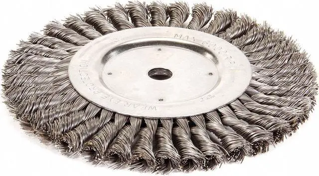 Alt view image 3 of 4 - WEILER 90858 Twist Wire Wheel Wire Brush, Arbor, 8"