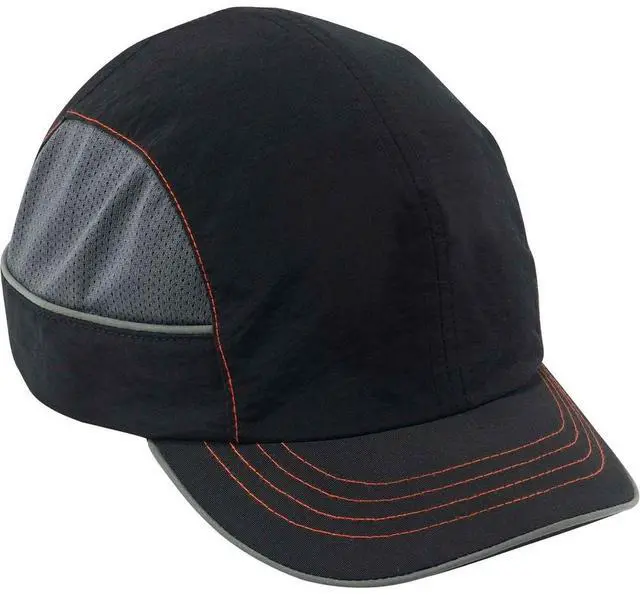Alt view image 2 of 2 - 8950  Blk-Short Brim Bump Cap