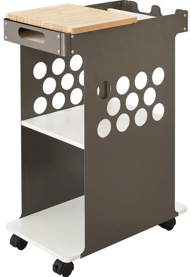 Alt view image 2 of 11 - Safco 5209WH Mini Rolling Storage Cart, White