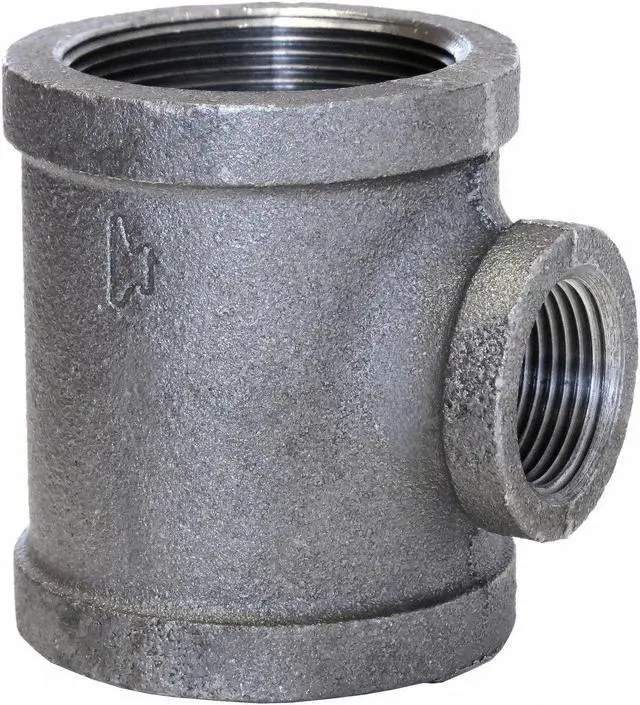Alt view image 2 of 2 - ANVIL 0310045000 1" x 1" x 1-1/4" Malleable Iron Reducing Tee