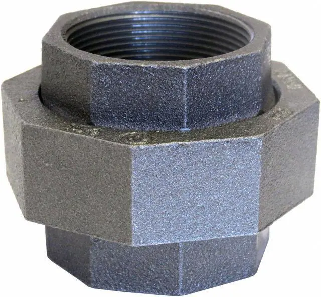 Alt view image 3 of 3 - Anvil 463 Black Malleable Iron Union, 1-1/4"