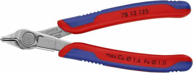Alt view image 3 of 4 - KNIPEX 78 13 125 Electronic Plier w/Lead Catcher,SS