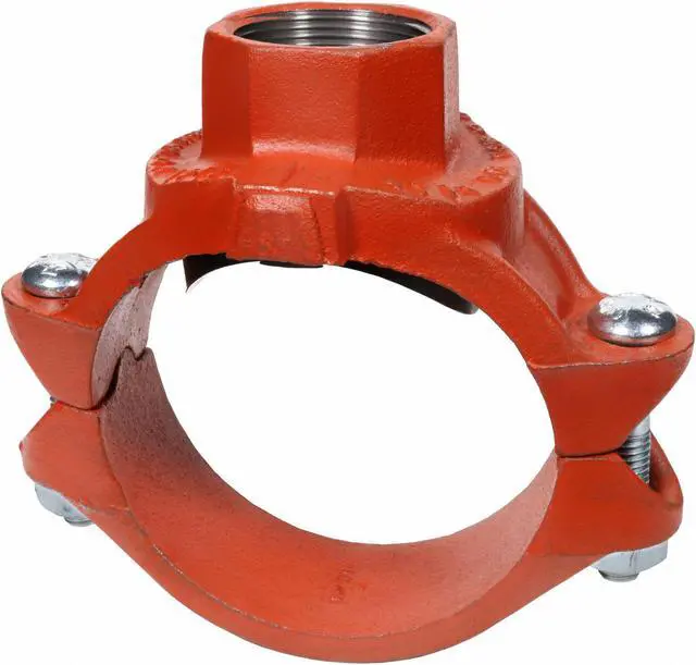 Main image of GRUVLOK 0390171049 Clamp-T w/FNPT Branch,2x1.5",Iron,500psi