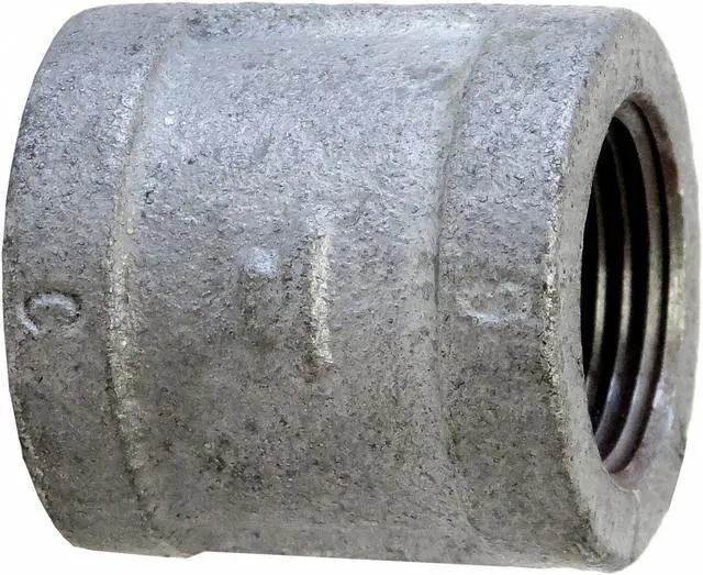 Alt view image 3 of 3 - Anvil 1121 Galvanized Malleable Iron Class 150 Right Hand Coupling, 1"