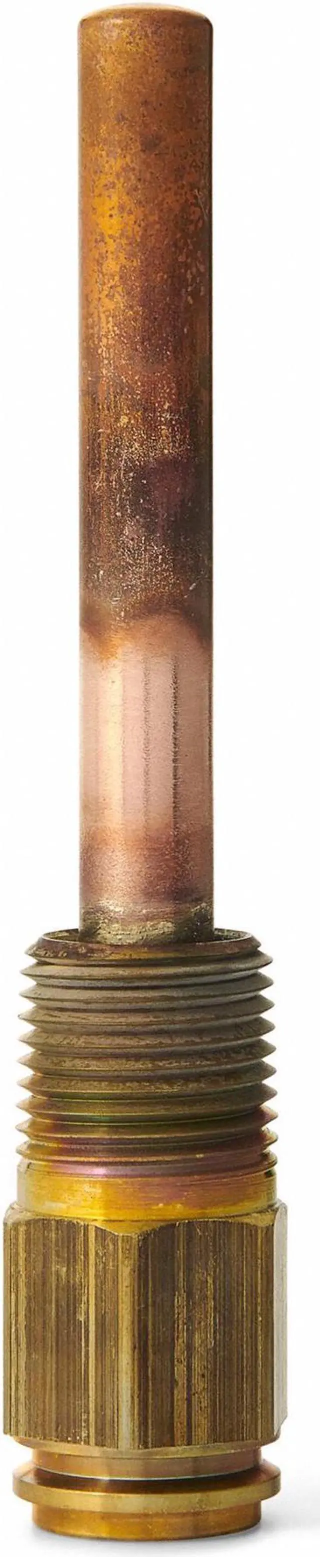 Alt view image 3 of 4 - Honeywell 121371L 1/2" NPT Copper Immersion Well with 3/8" Bulb & Mounting Clamp