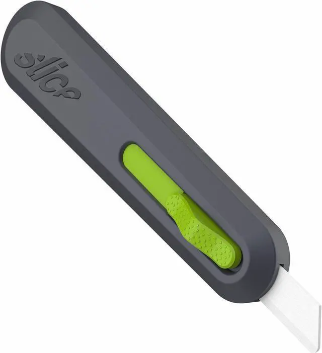 Alt view image 19 of 20 - Slice Smarty Series Auto-Retract Utility Knife-Grey/Green
