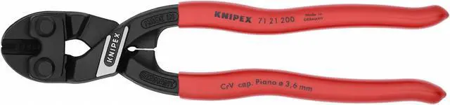 Alt view image 3 of 7 - Knipex Mini Bolt Cutter,Steel,8 In. L HAWA 71 21 200 SBA