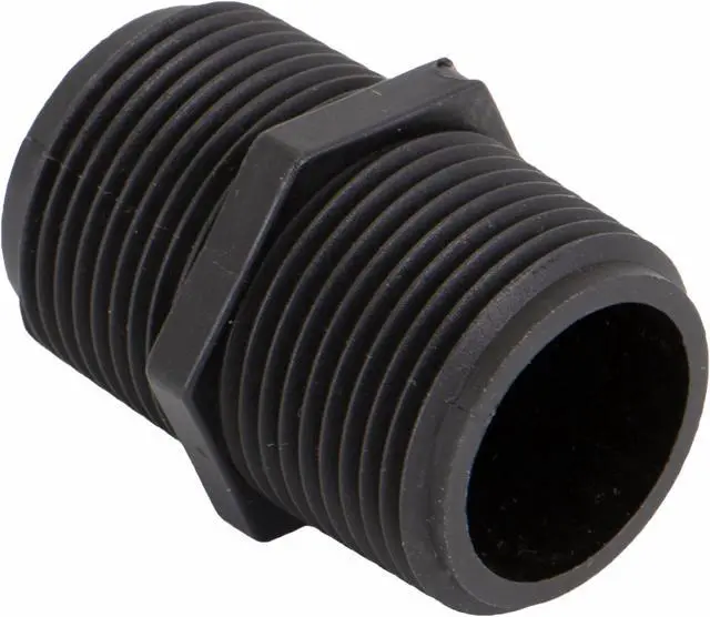 Main image of ZORO SELECT NIP100-SH Hex Nipple, Polypropylene, 1", Schedule 80, 300 psi Max